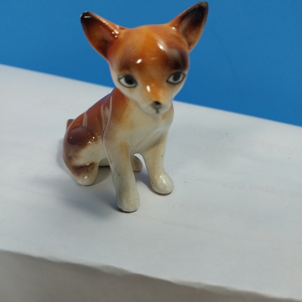 Ceramic Chihuahua Figurine Vintage - Decorative Accent